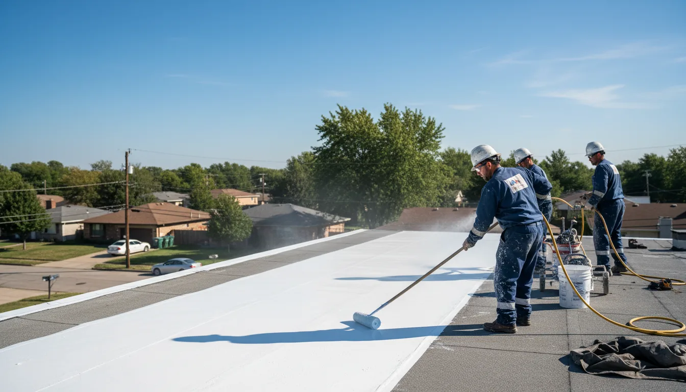 Commercial roof coating in Holly, CO near me